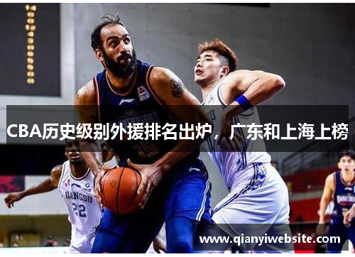CBA历史级别外援排名出炉，广东和上海上榜